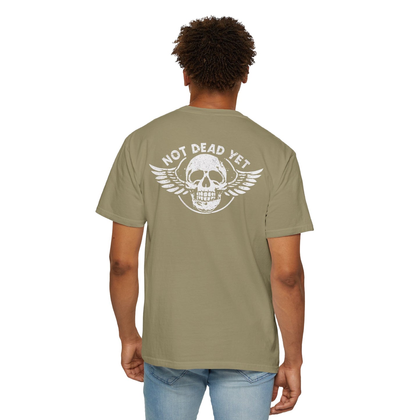 "Not Dead Yet - Winged Skull", Unisex T-shirt