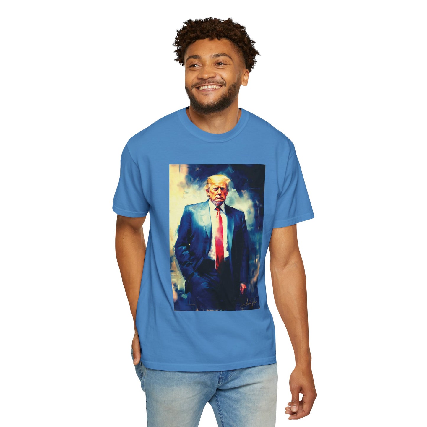 "Trump Portrait No. 6", Unisex T-shirt (Light Colors)