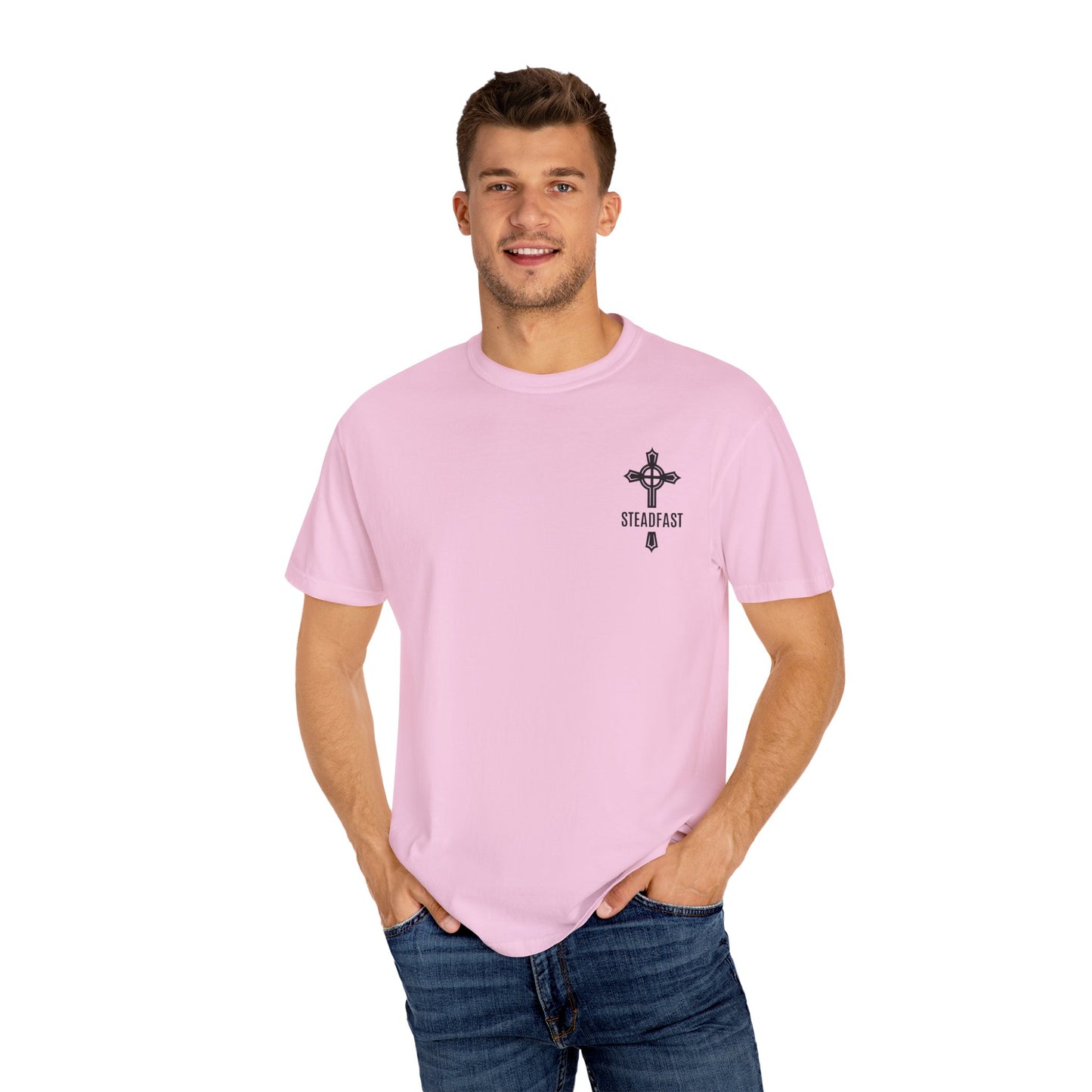 "Steadfast Cross in Black", Unisex T-shirt