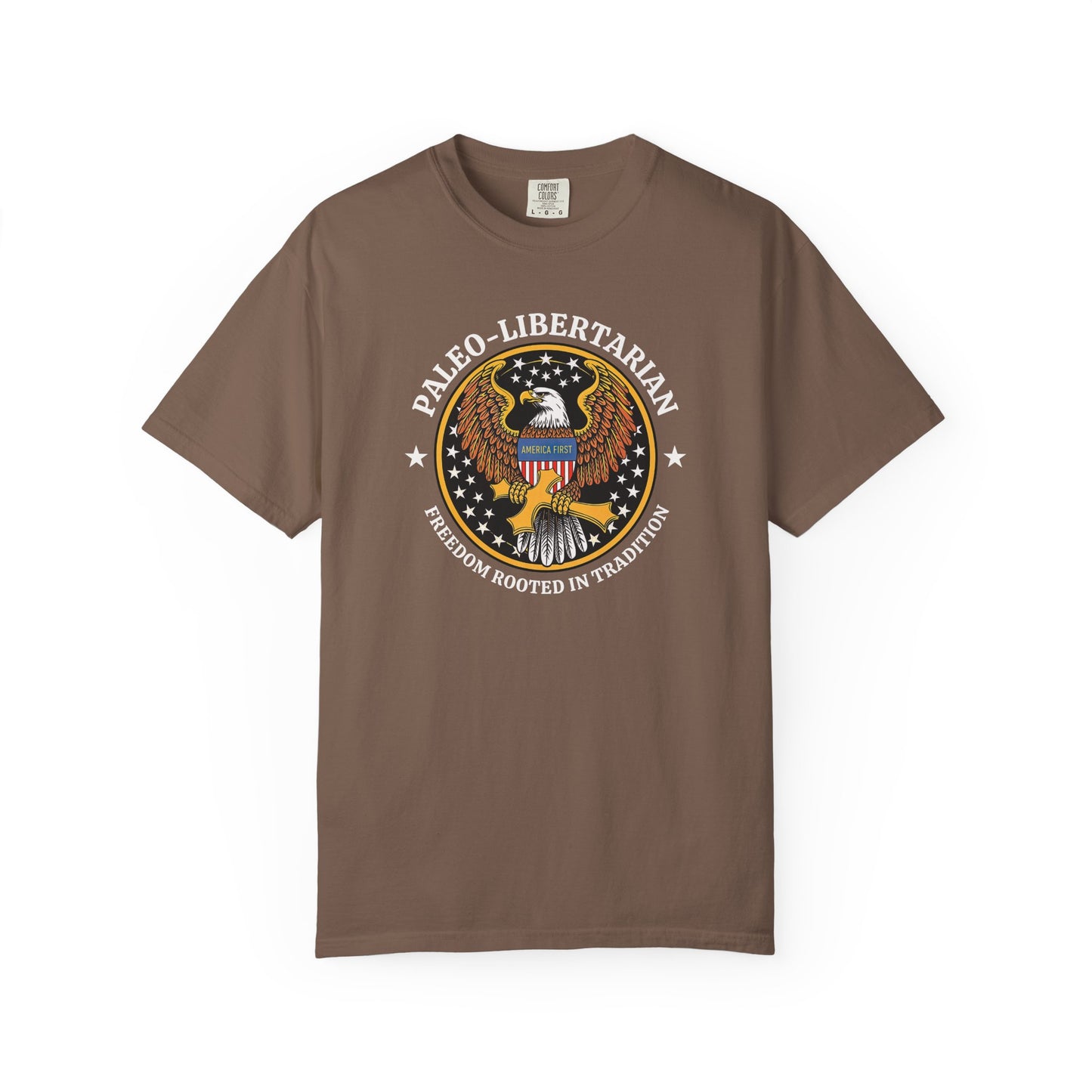 "Paleo-Libertarian" #01, Unisex T-shirt (Dark Colors)