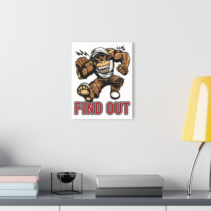 "Find Out", Acrylic Wall Prints (French Cleat Hanging) (Porcelain White)