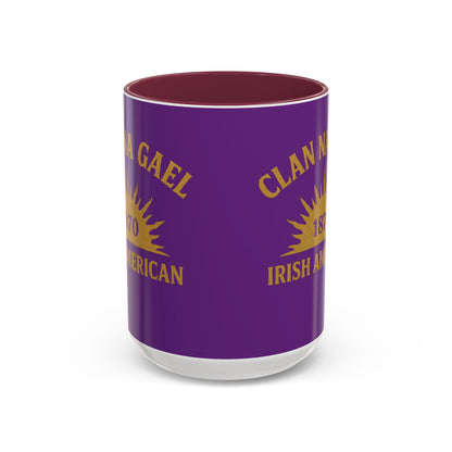 "Clan na Gael - Irish American", Colorful Mugs (11oz, 15oz) (Vesper Violet)