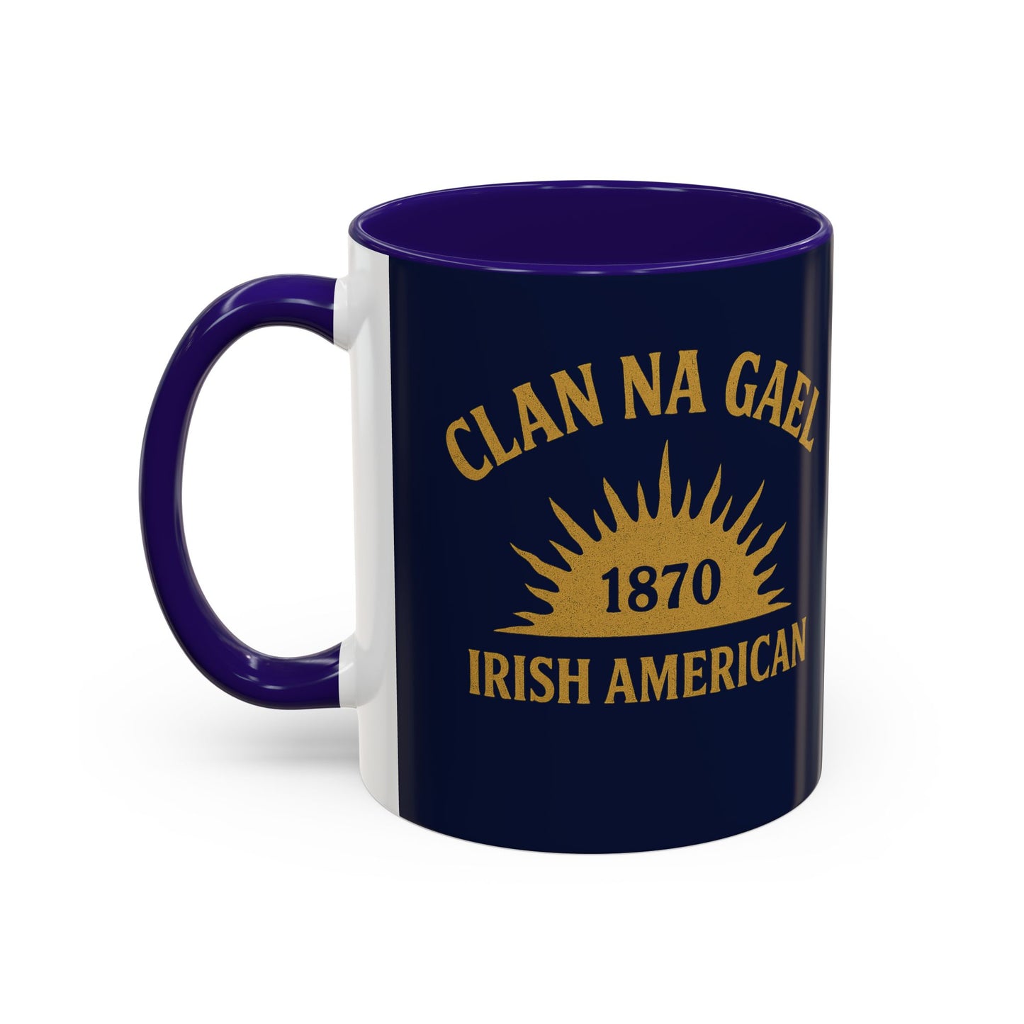 "Clan na Gael - Irish American", Colorful Mugs (11oz, 15oz) (Mariana Blue)