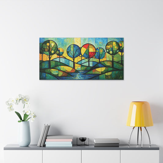 "Today I Bloom", Stretched Classic Canvas Fine Art Print