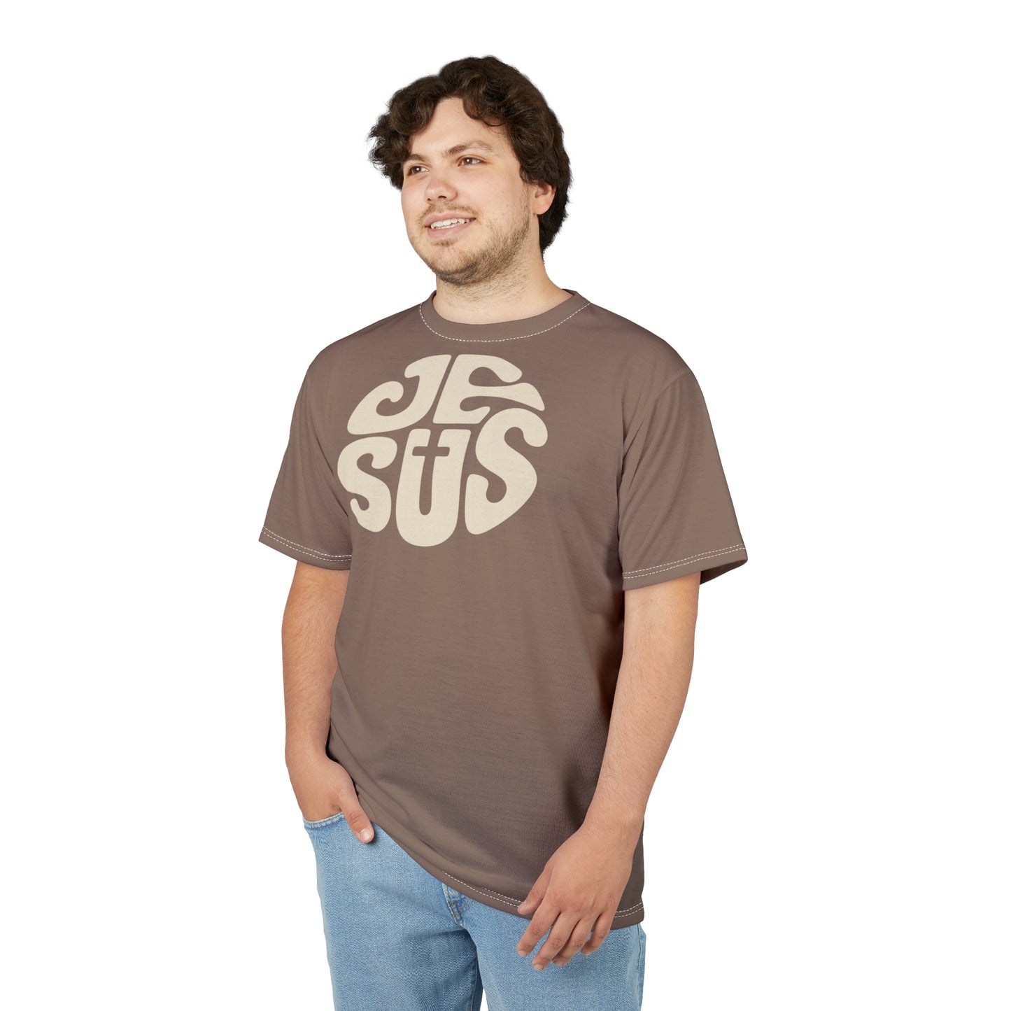 "Retro Jesus", Unisex T-shirt (Dusty Boots)