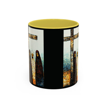 "At-the-Foot of the Cross - John 19:25", Colorful Mugs (11oz & 15oz)
