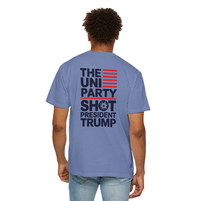"The Uniparty Shot President Trump" #01, Unisex T-shirt