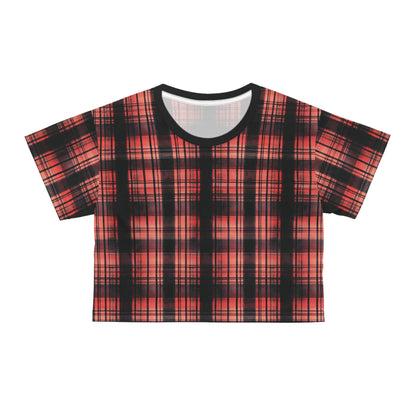 "Kin of Flame", Crop Tee (Flame Black Collar)