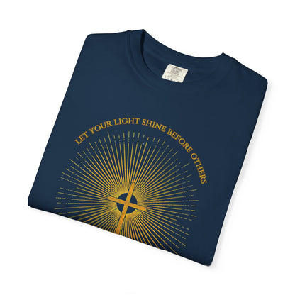 "Matthew 5:16 Sunburst", Unisex T-shirt