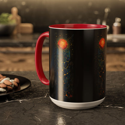 "The Living Light (John 8:12)", Colorful Mugs (11oz, 15oz)