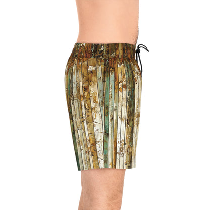 "Aspen Forest", Men's Mid-Length Swim Shorts