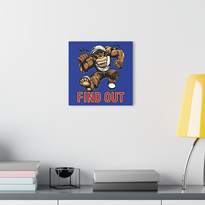 "Find Out", Acrylic Wall Prints (French Cleat Hanging) (Patriot Blue)