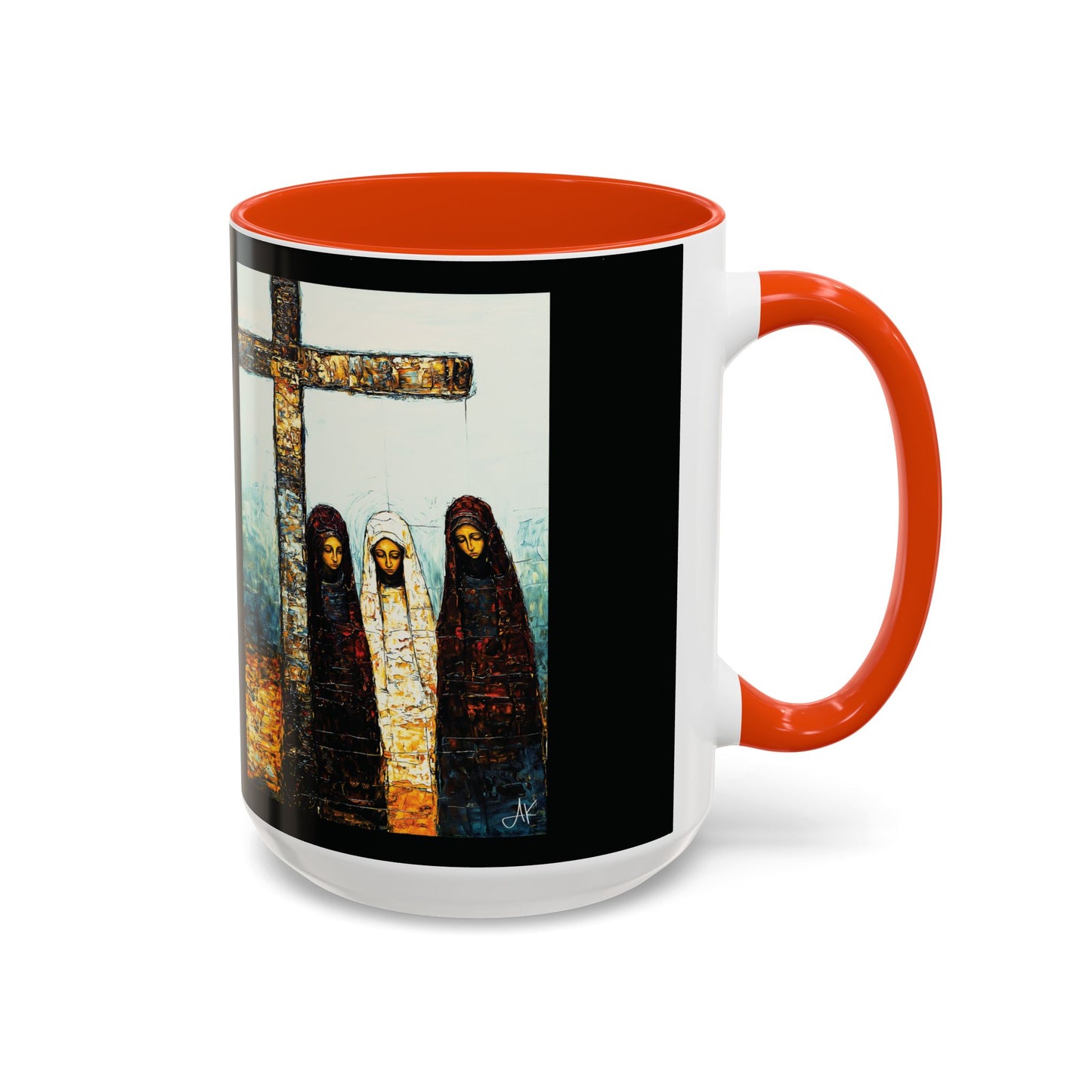 "At-the-Foot of the Cross - John 19:25", Colorful Mugs (11oz & 15oz)