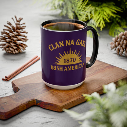 "Clan na Gael - Irish American", Colorful Mugs (11oz, 15oz) (3B0A4F)