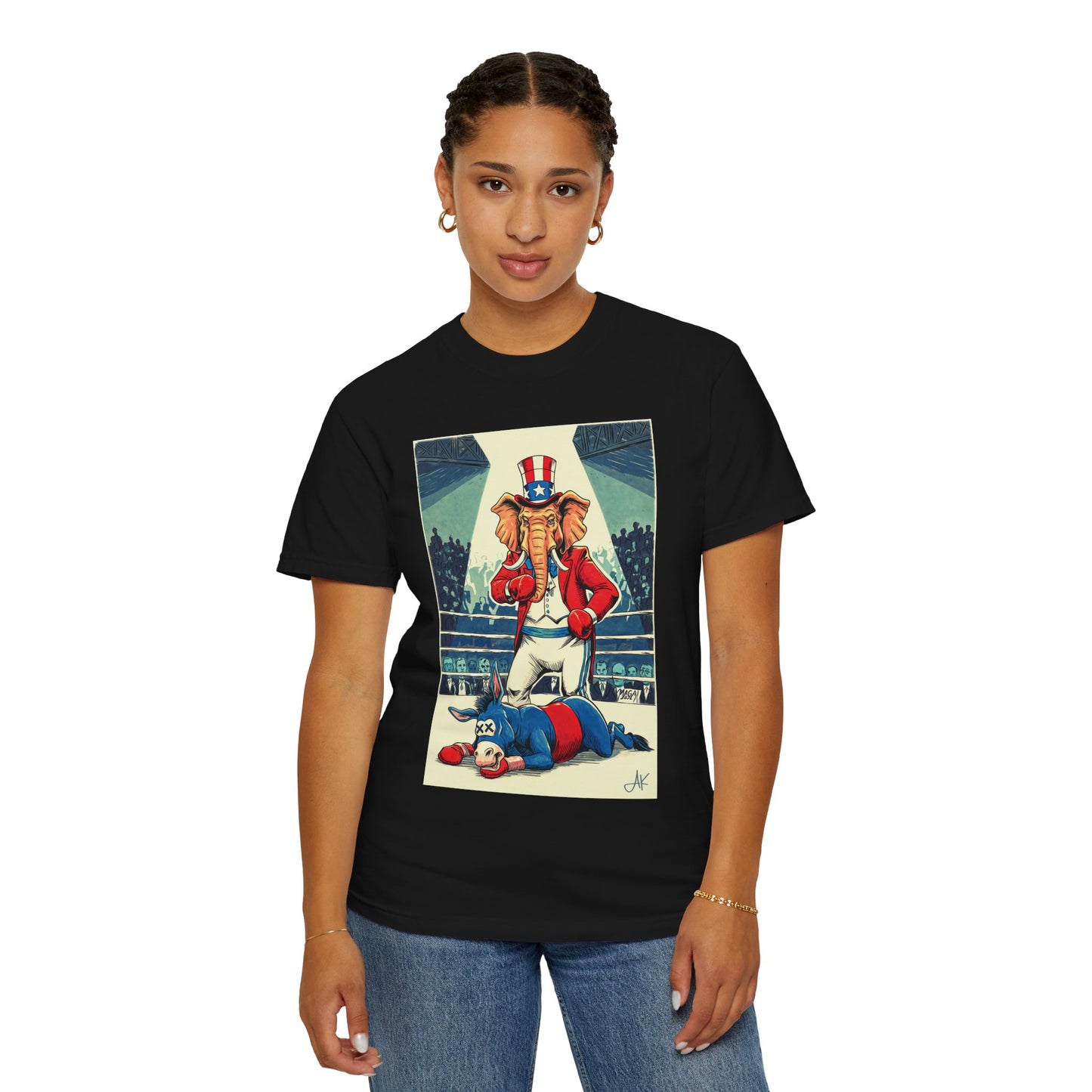"Brutal Woke Knockout 2024", Unisex T-shirt (Dark Colors)