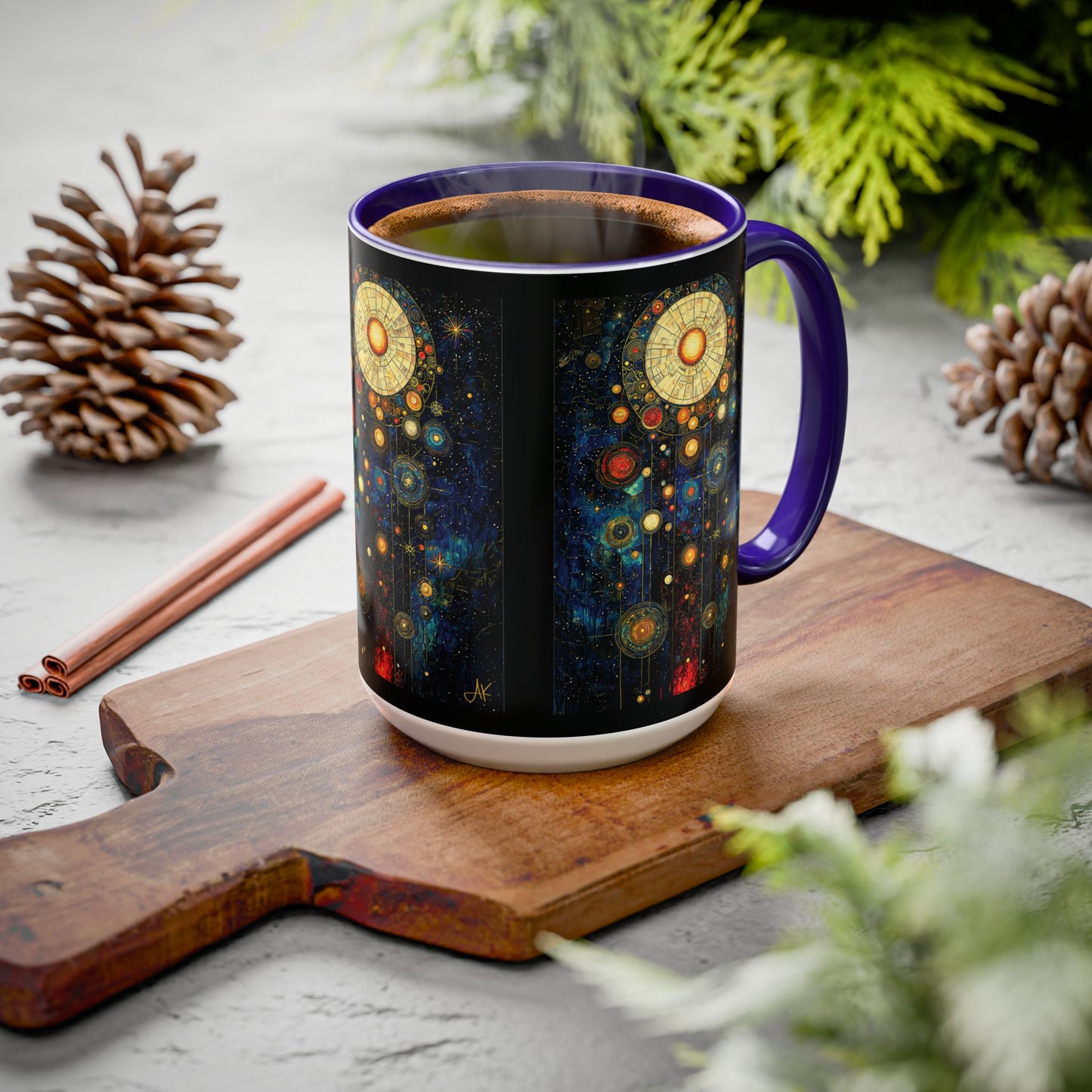 "Ancient Connection to God", Colorful Mugs (11oz, 15oz)