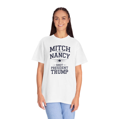 "Mitch & Nancy Shot President Trump", Unisex T-shirt
