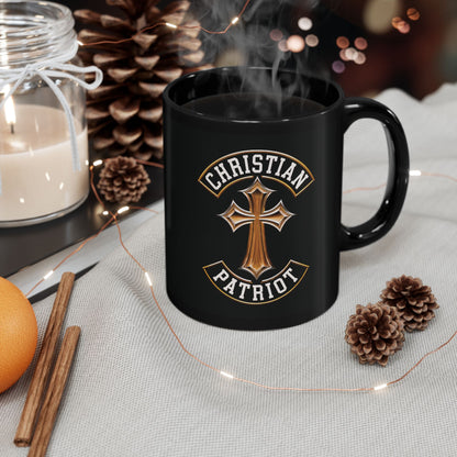 "Christian Patriot" #03, Black Mug (11oz & 15oz)