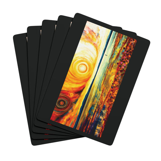 "Living Color", Fine Art Playing Cards (Void Black)