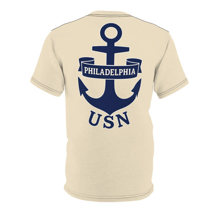 "USN Anchor", Unisex T-shirt (Canvas Sail)