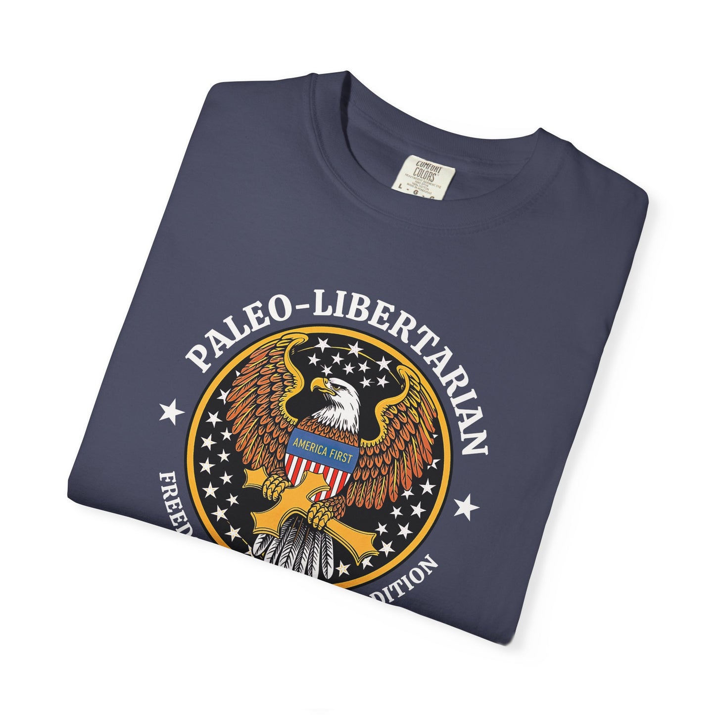 "Paleo-Libertarian" #01, Unisex T-shirt (Dark Colors)