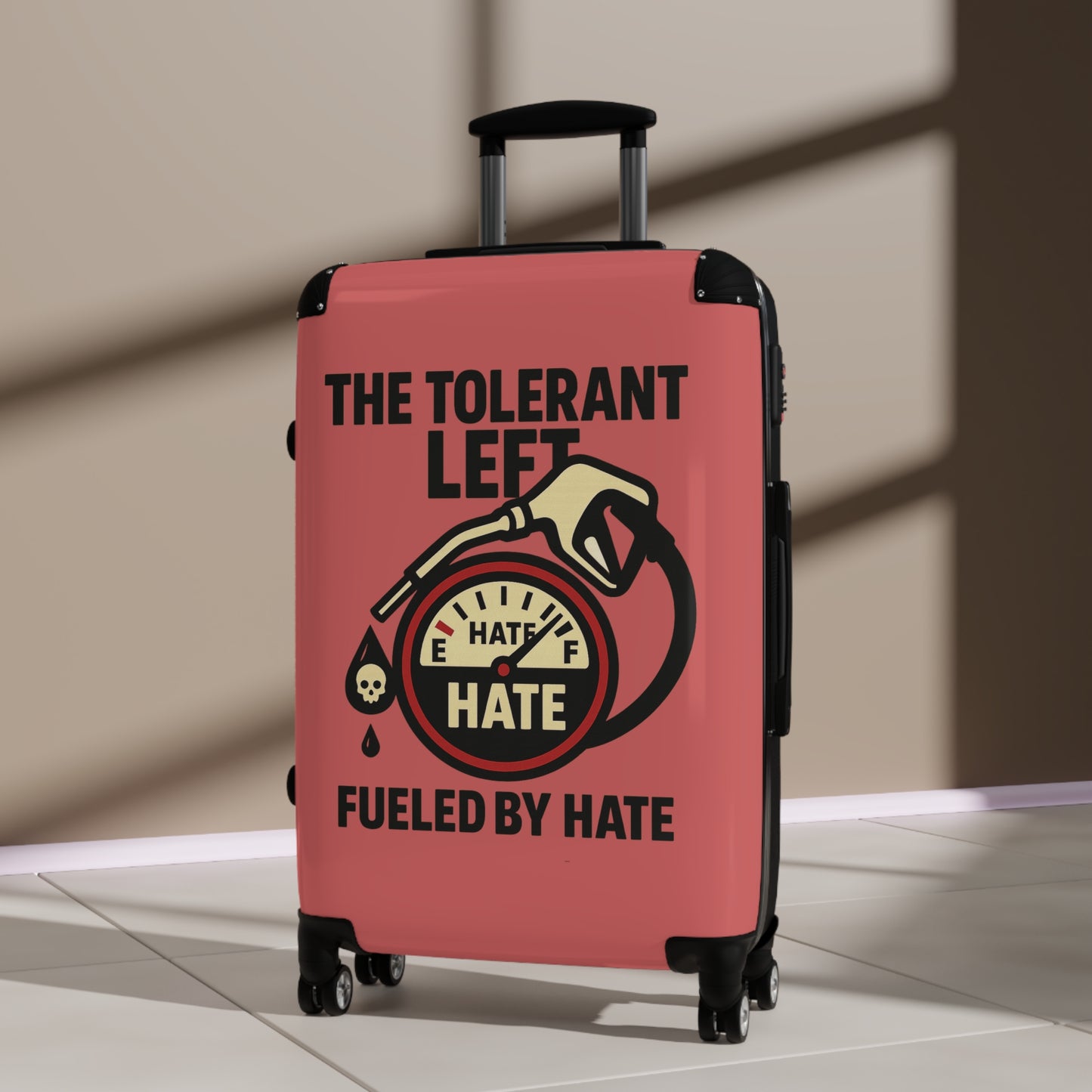"The Tolerant Left", Suitcase (Faded Cherry)