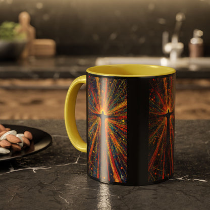 "Born Again in His Radiance - Isaiah 60:1", Colorful Mugs (11oz & 15oz)