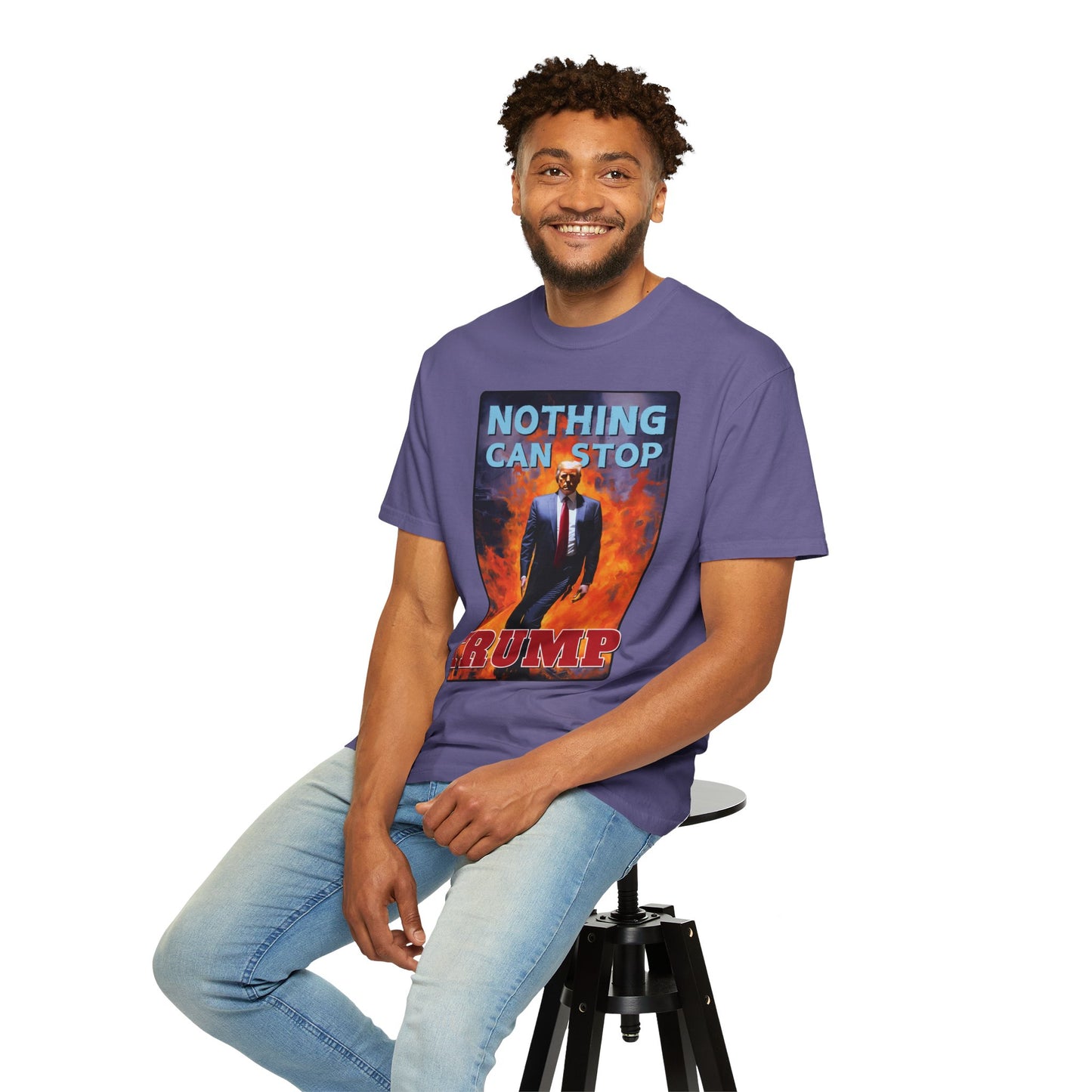 "Nothing Can Stop Trump", Unisex T-shirt (Dark Colors)