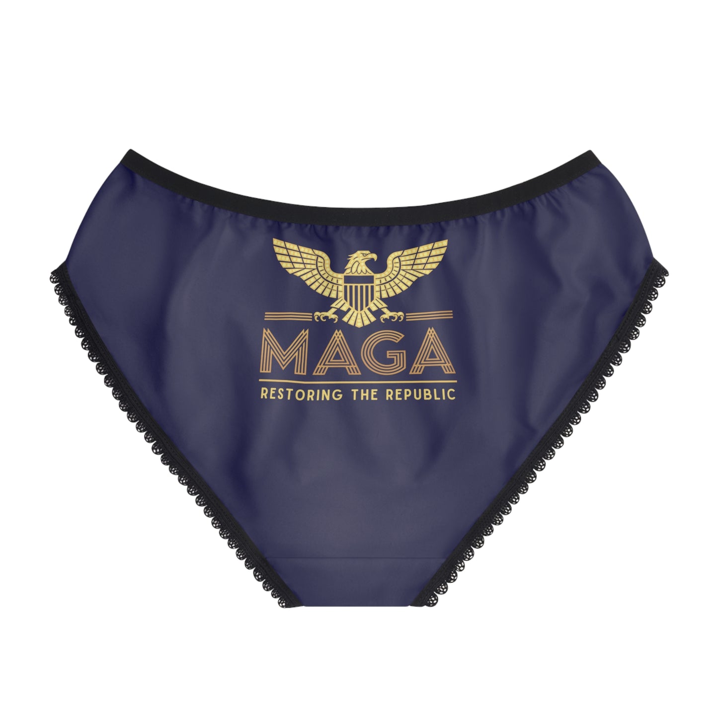 "MAGA - Restoring the Republic", Women's Briefs (Obsidian Blue)