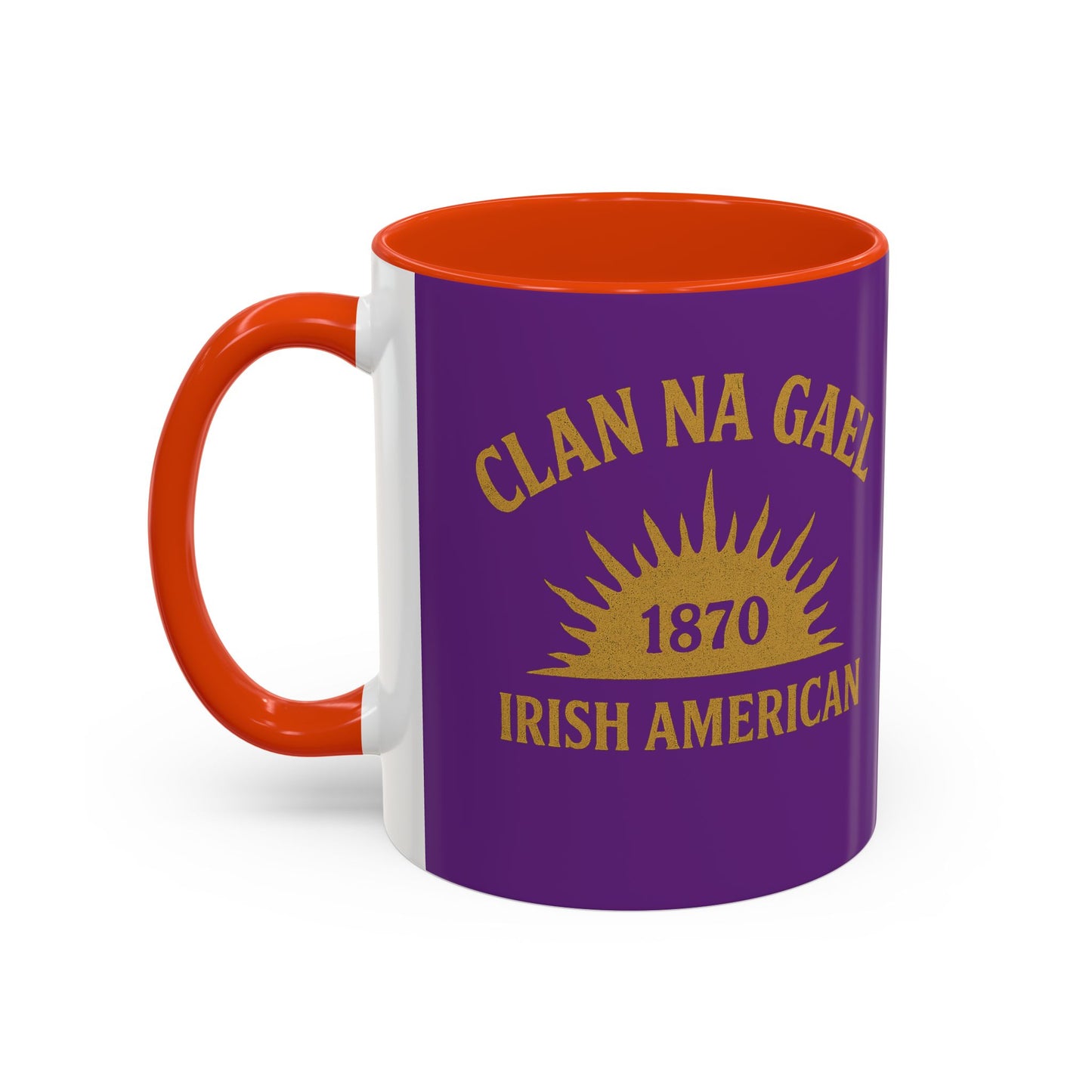 "Clan na Gael - Irish American", Colorful Mugs (11oz, 15oz) (Vesper Violet)