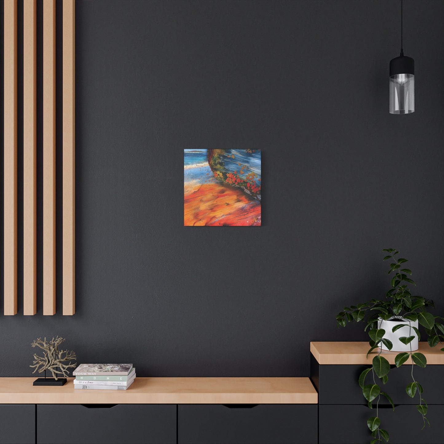 "Landfall Ember – Memories of Ancestral Strakes", Fine Art Matte Canvas, Stretched, 1.25"