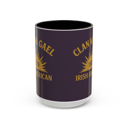 "Clan na Gael - Irish American", Colorful Mugs (11oz, 15oz) (Purple Verbena)