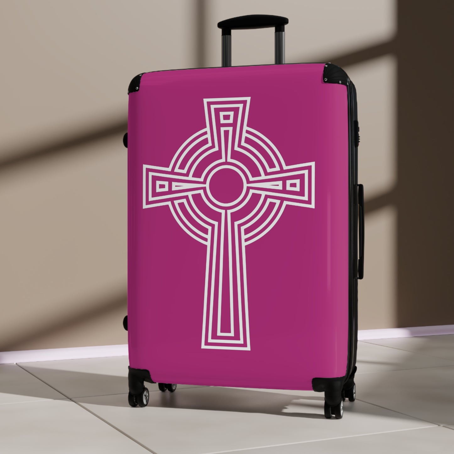 "A Simple High Cross", Suitcases (Dark Pink)