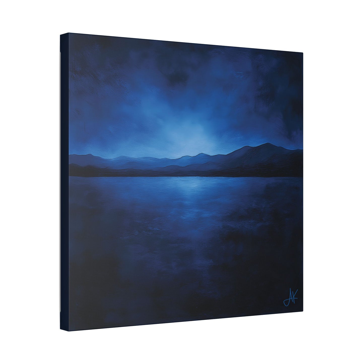 "Indigo Nights", Stretched Classic Canvas Fine Art Print