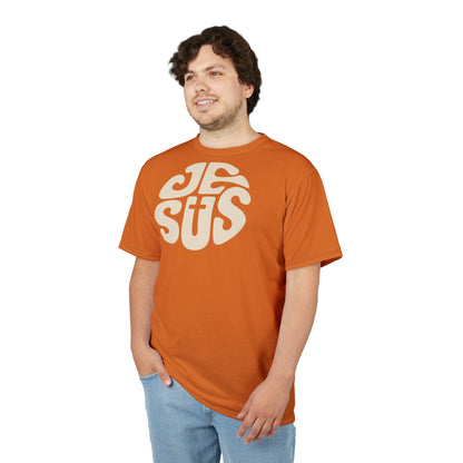 "Retro Jesus", Unisex T-shirt (Mango Tango)