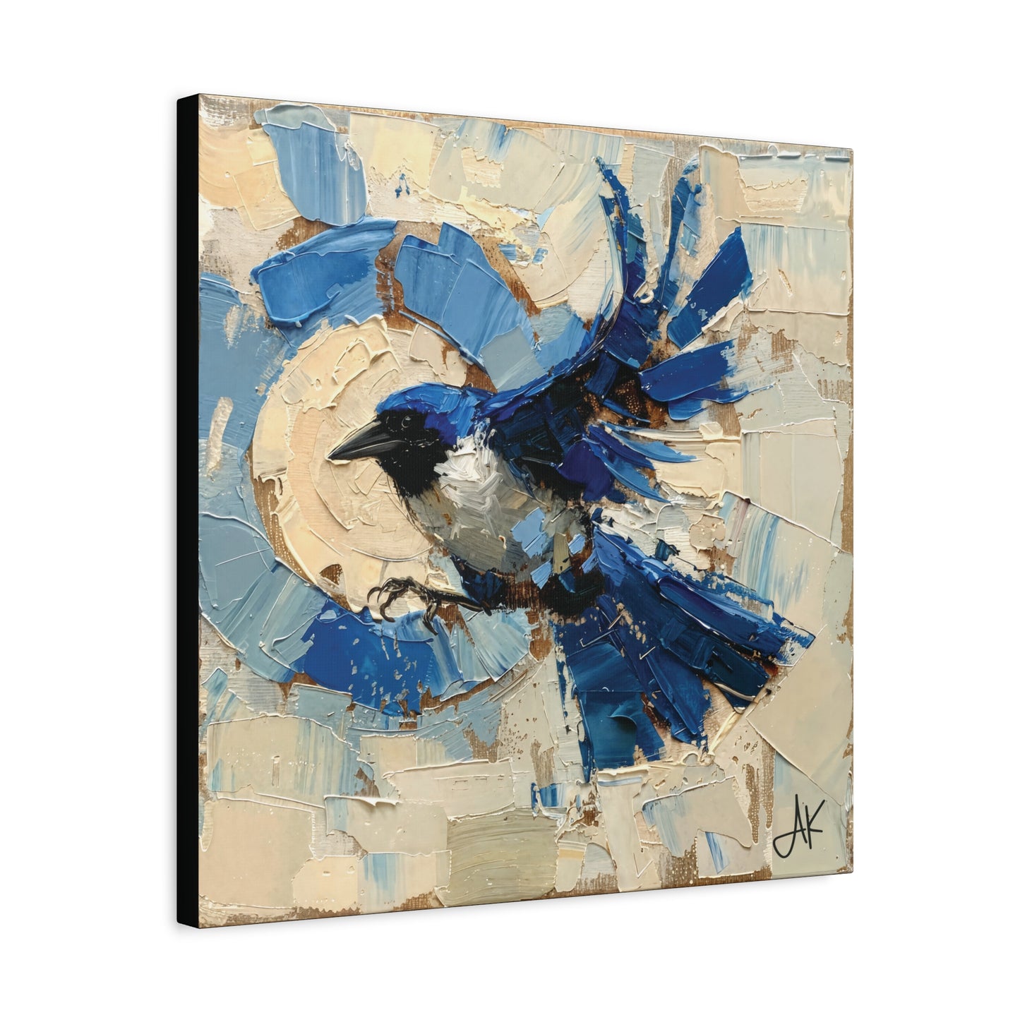 "Liberty Blue Bird", Fine Art Matte Canvas, Stretched, 1.25"
