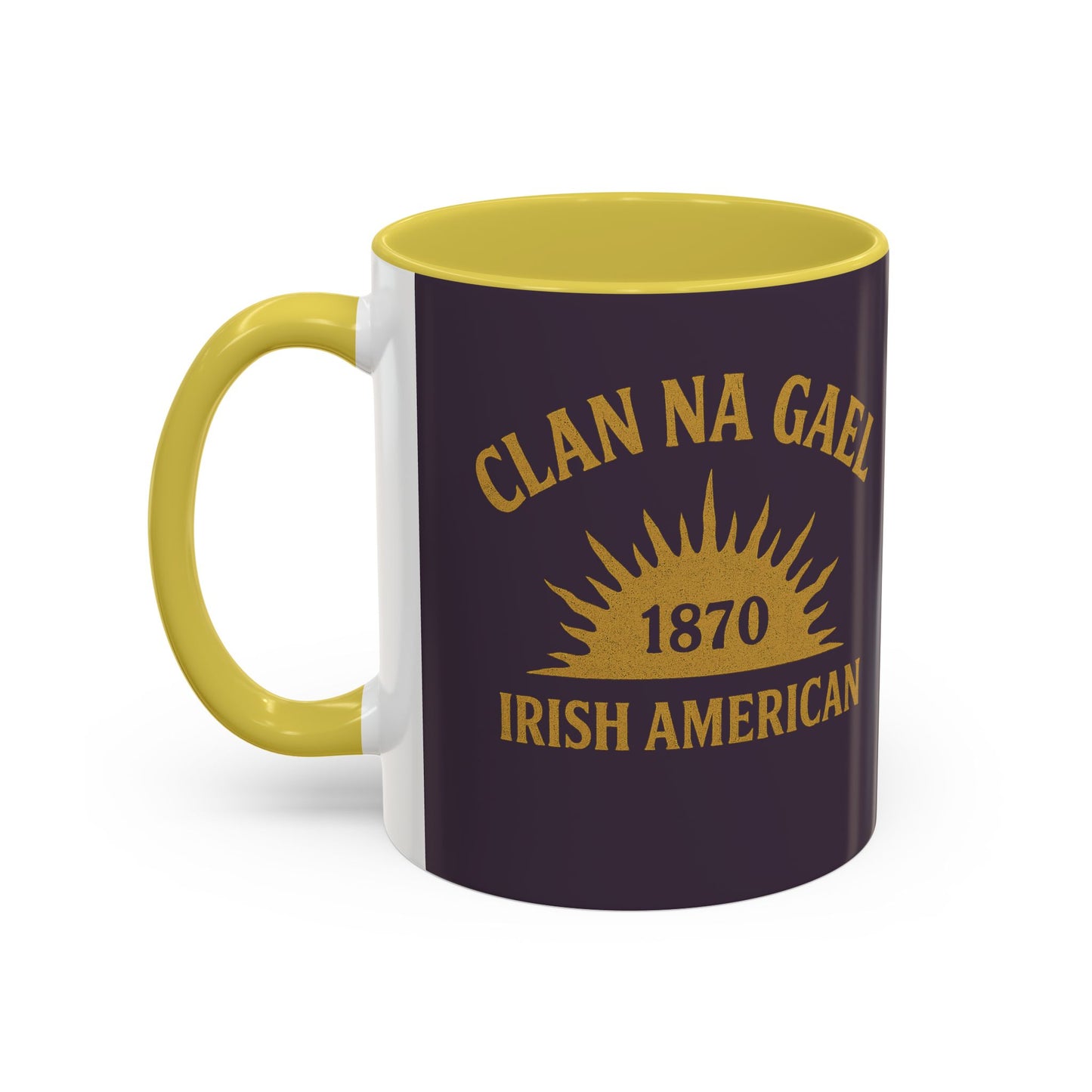 "Clan na Gael - Irish American", Colorful Mugs (11oz, 15oz) (Purple Verbena)
