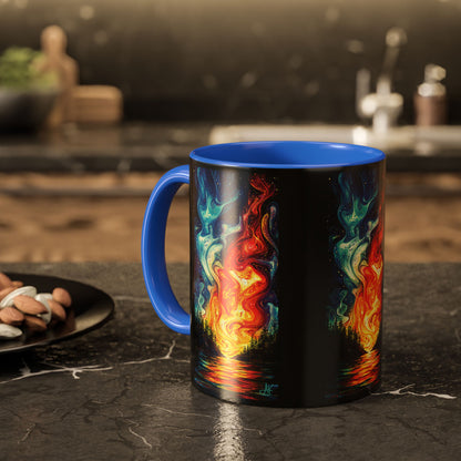 "Naomh Solus (Gaelic) - Sacred Light (English)", Colorful Mugs (11oz, 15oz)