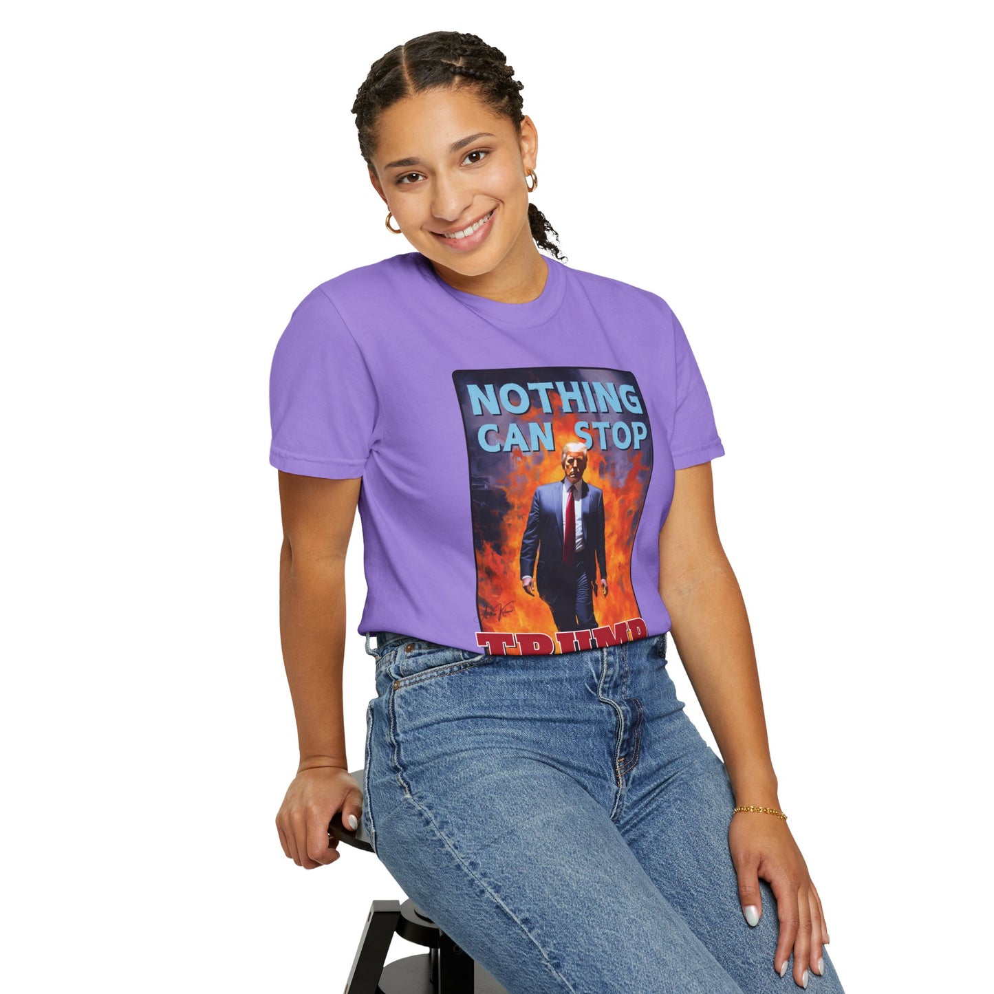 "Nothing Can Stop Trump", Unisex T-shirt (Light Colors)