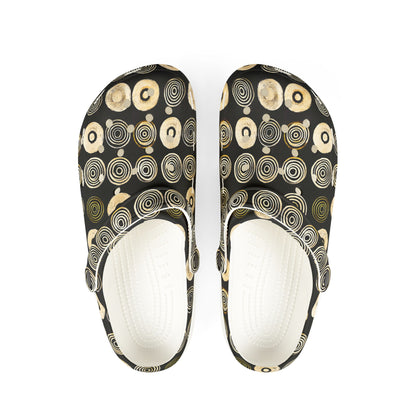 "Punk Polka", Foam Rubber Clogs
