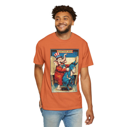 "MAGA Spanked the Donkeys 2024", Unisex T-shirt (Dark Colors)