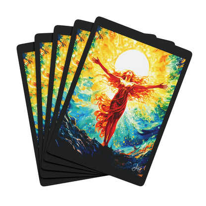 "Divine Femininity" #01, Chrsitian Fine Art Playing Cards (Void Black)