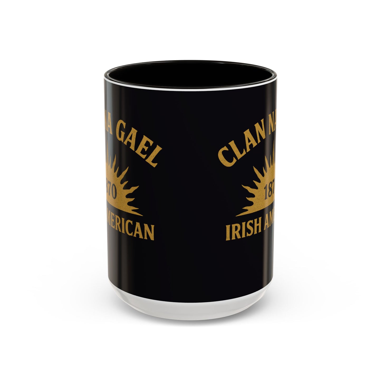 "Clan na Gael - Irish American", Colorful Mugs (11oz, 15oz) (Raven Black)