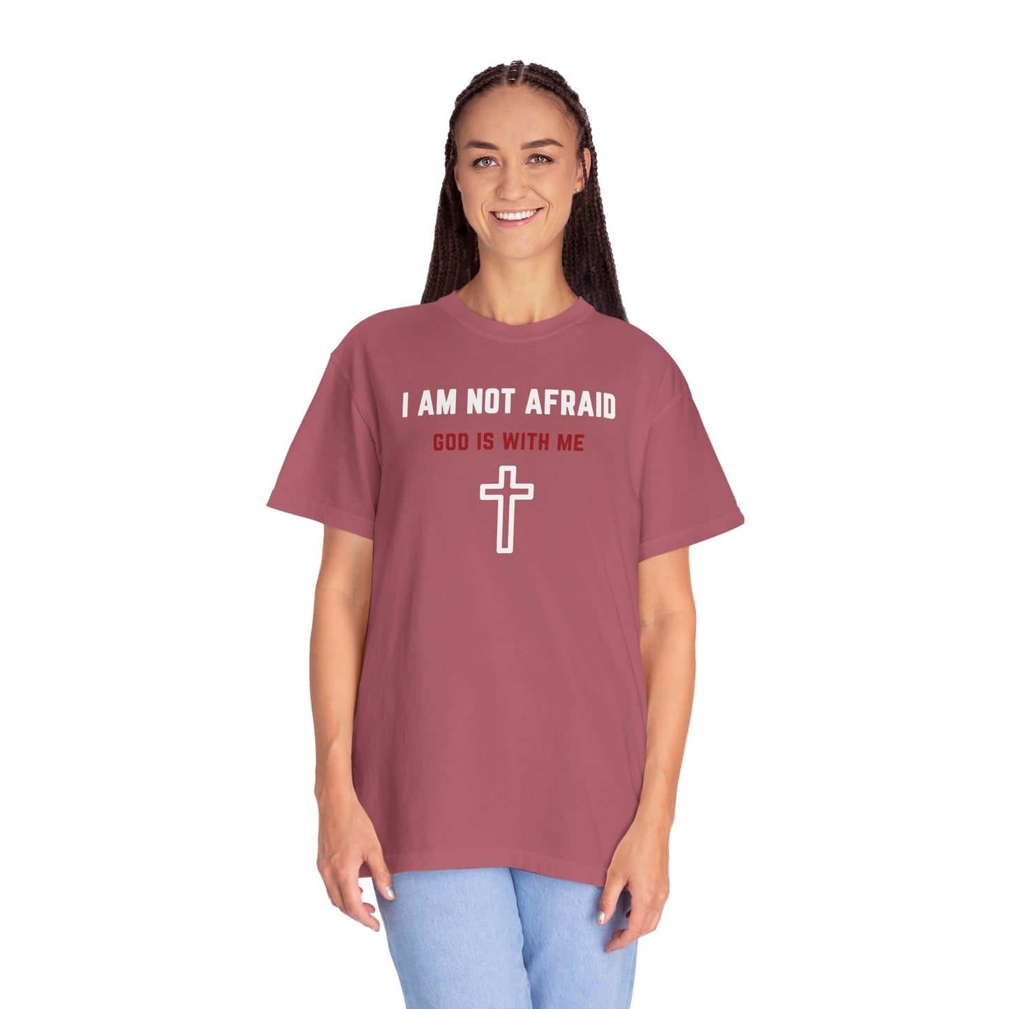 "I am not Afraid", Unisex T-shirt (Dark Colors)