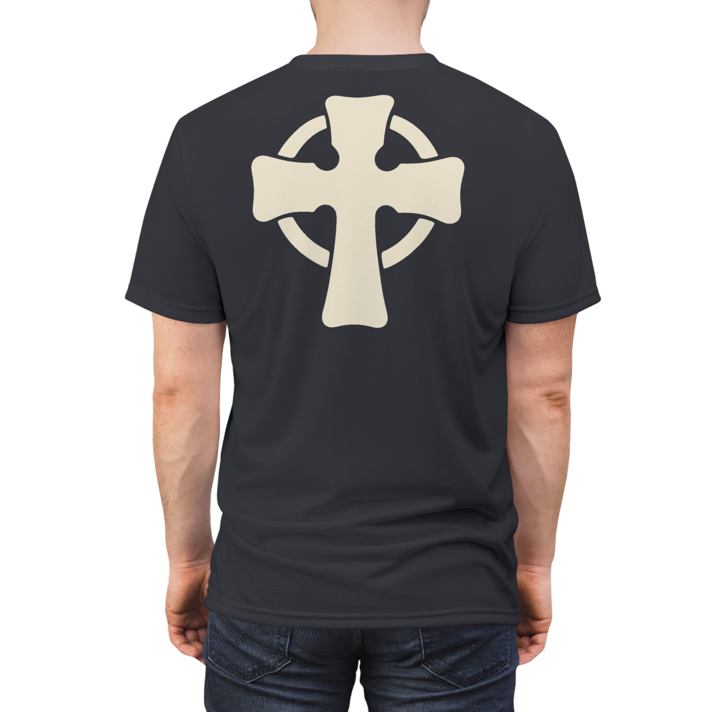 "Retro Jesus", Unisex T-shirt (Antarctic Deep)
