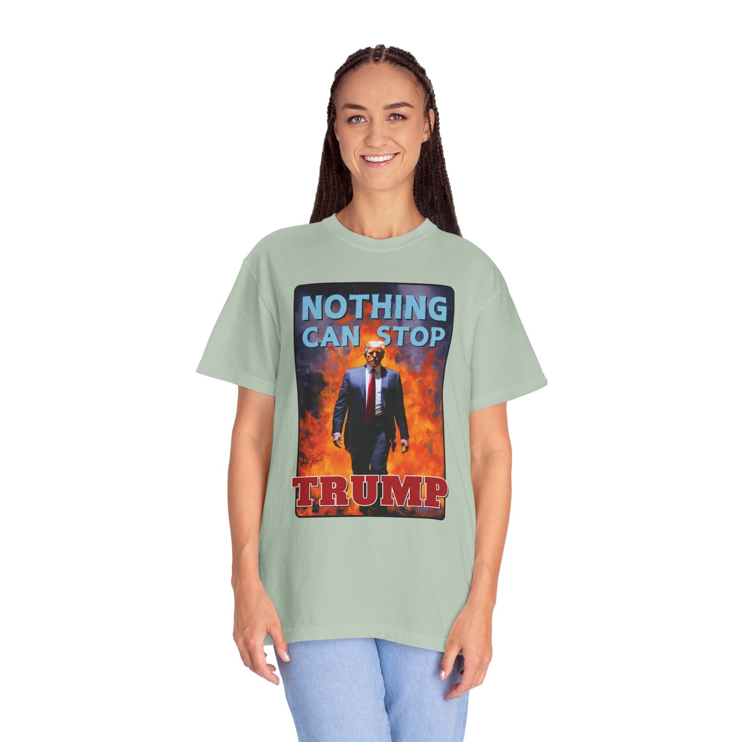"Nothing Can Stop Trump", Unisex T-shirt (Light Colors)