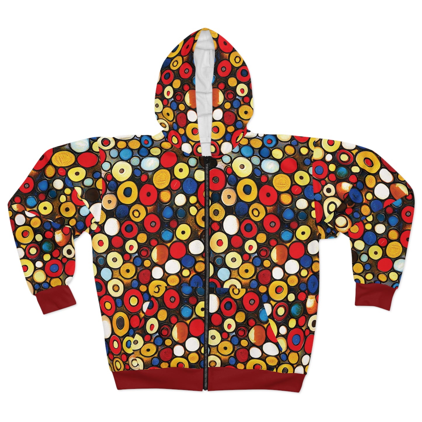 "Bits and Bobs", Unisex Wearable Art Zip Hoodie