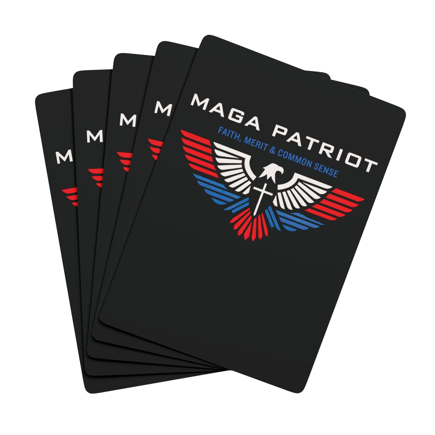 "MAGA Patriot" #01, Political Playing Cards (Void Black)