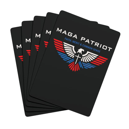 "MAGA Patriot" #01, Political Playing Cards (Void Black)