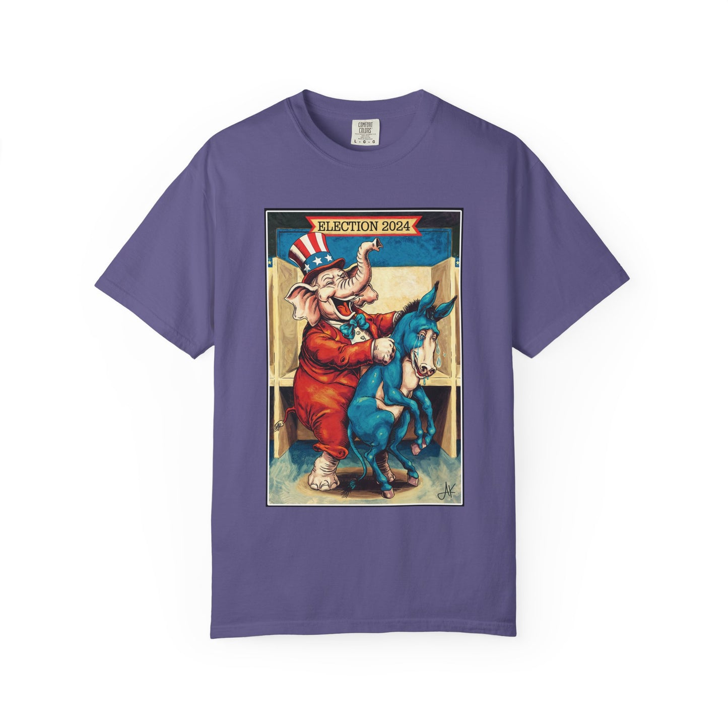 "MAGA Spanked the Donkeys 2024", Unisex T-shirt (Dark Colors)